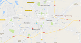 Mapka Paintball Tarnów - dojazd