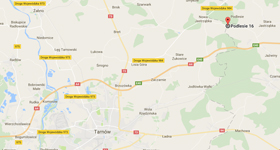 Paintball mapka dojazdu Nowa Jastrząbka