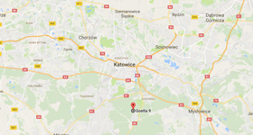 Mapka Paintball Katowice