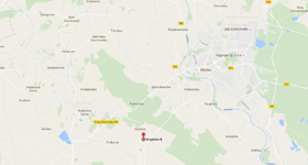Mielec Paintball mapka dojazdowa